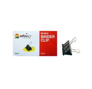 Infinity Binder Clips 25mm (Pack Of 12 Pcs)