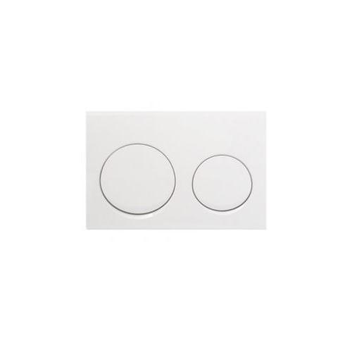 Geberit Alpha 10 Dual Actuator Flush Plate White, 115.040.11.1