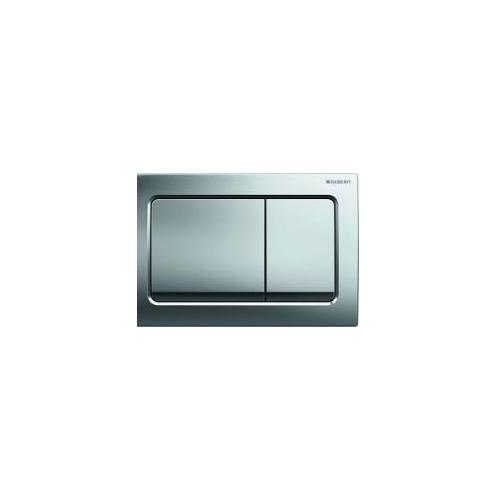 Geberit Alpha 30 Dual Actuator Flush Plate Bright Chrome, 115.055.21.1