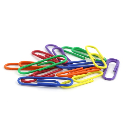 U Shaped Clips Colored Size: 28 mm (Pack of 50 Clips)