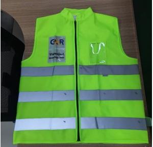 Safety Jacket Cloth Type Green L Size 120 GSM With 2 Inch 3M Reflective Strip