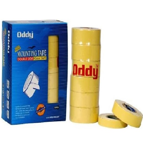 Oddy Mounting Foam Tape FT-2401, Size: 24 mm x 5 m, Pack of 12 Pcs.
