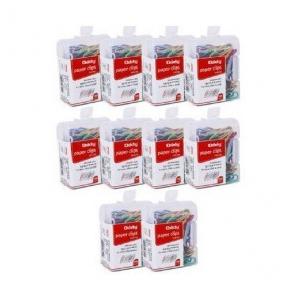 Oddy  Paper Clips  PCC-P100 Colored Vinyl Coated 100 Pcs 28mm Pack of 10