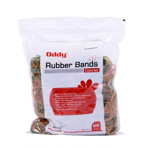 Oddy High Stretch Rubber Bands RB-500G Size: 3 Inch 500gm Pack of 500pcs