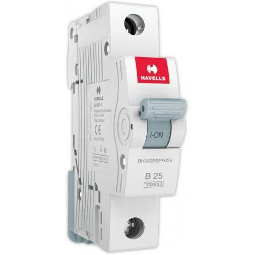 Havells 25A 1P B-Curve AC MCB, DHMGBSPF025