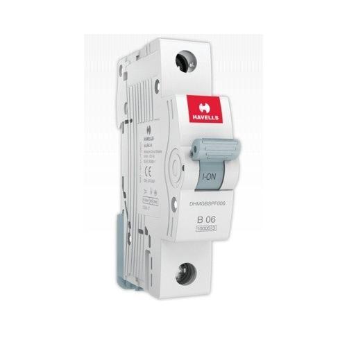 Havells 6A 1P B-Curve AC MCB, DHMGBSPF006