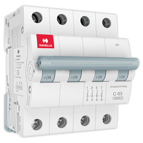 Havells 63A 4P C-Curve AC MCB DHMGCFPF063