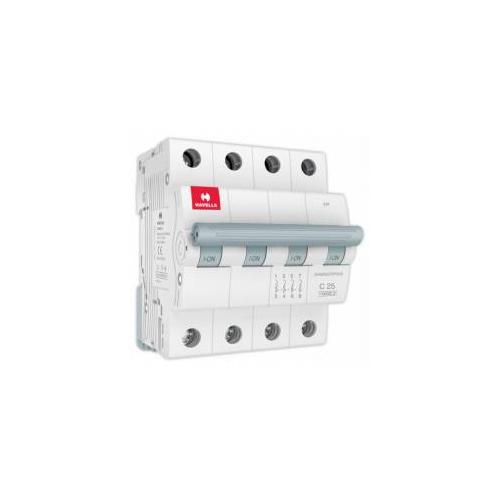 Havells 25A 4P C-Curve AC MCB, DHMGCFPF025