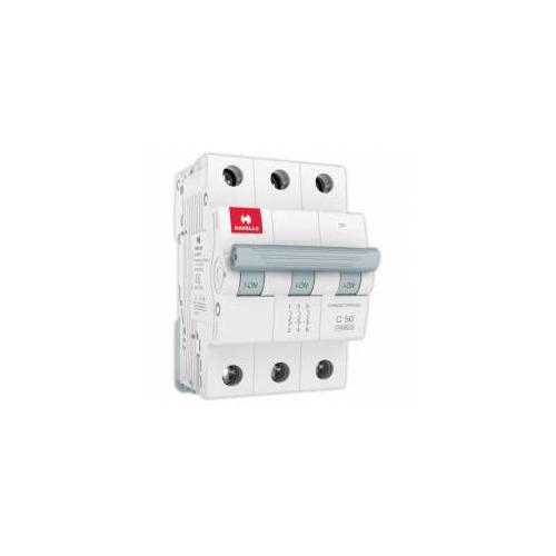 Havells 50A 3P C-Curve AC MCB, DHMGCTPF050