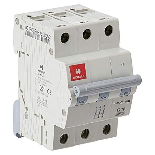 Havells 16A 3P C-Curve AC MCB, DHMGCTPF016