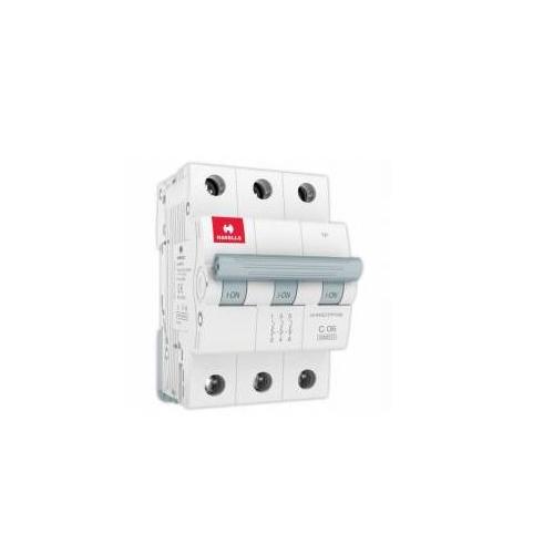 Havells 6A 3P C-Curve AC MCB, DHMGCTPF006