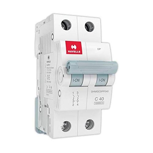 Havells 40A 2P C-Curve AC MCB, DHMGCDPF040