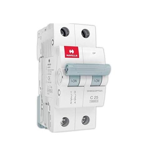 Havells 25A 2P C-Curve AC MCB, DHMGCDPF025