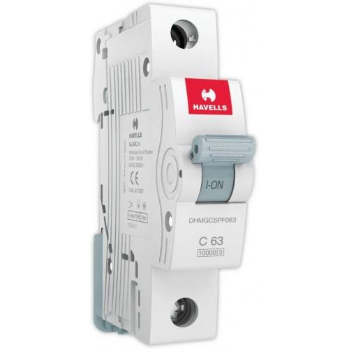 Havells 63A 1P C-Curve AC MCB, DHMGCSPF063