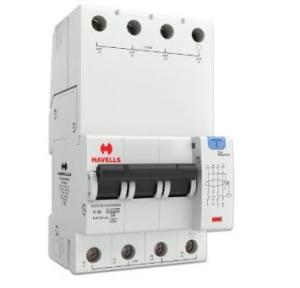 Havells 25A 3P+N 4M 300 mA A Type RCBO, DHCEACTN4300025