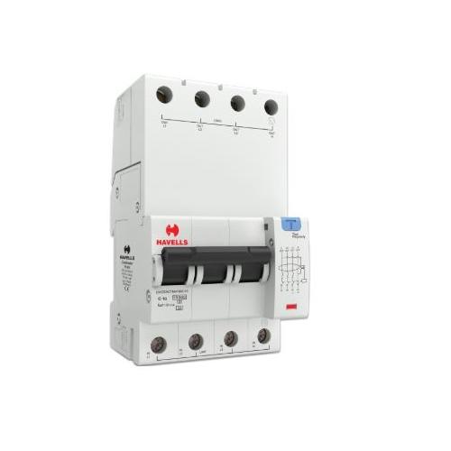 Havells 16A 3P+N 4M 100 mA A Type RCBO, DHCEACTN4100016
