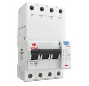 Havells 10A 3P+N 4M 100 mA A Type RCBO, DHCEACTN4100010