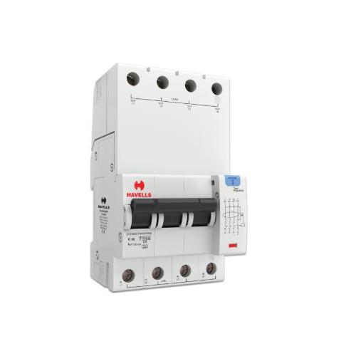 Havells 6A 3P+N 4M 100 mA A Type RCBO, DHCEACTN4100006