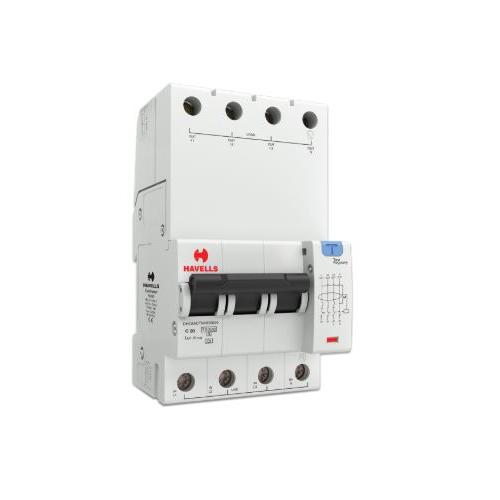 Havells 25A 3P+N 4M 30 mA A Type RCBO, DHCEACTN4030025