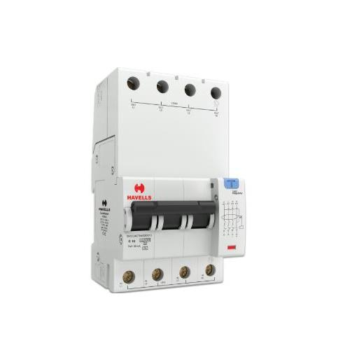 Havells 10A 3P+N 4M 30 mA A Type RCBO, DHCEACTN4030010