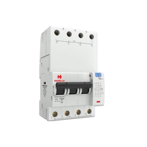 Havells 6A 3P+N 4M 30 mA A Type RCBO, DHCEACTN4030006
