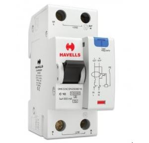 Havells 10A SPN-2M 300 mA A Type RCBO, DHCEACSN2300010