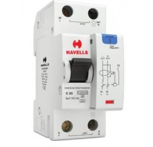 Havells 20A SPN-2M 100 mA A Type RCBO, DHCEACSN2100020