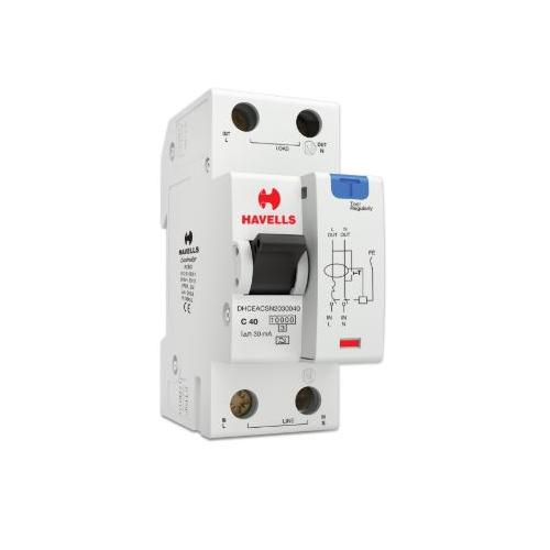 Havells RCBO  SPN-2M 30 mA 40 A DHRGCTDF030040