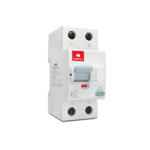 Havells 25A 2P 100mA A Type RCCB, DHRMAMDF100025