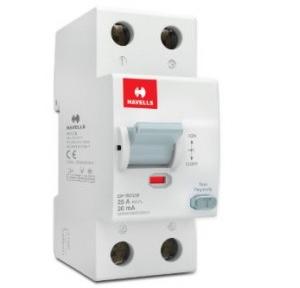 Havells 25A 2P 30mA A Type RCCB, DHRMAMDF030025