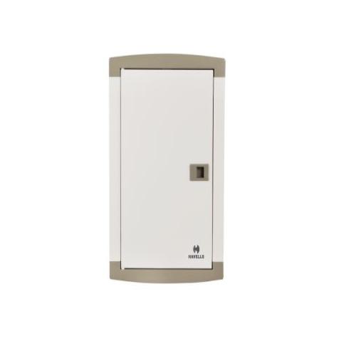Havells Double Door TPN 8W Distribution Board, DSSDBX0238 (Pearl Ivory)