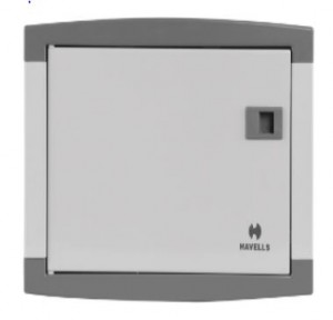 Havells Double Door SPN 16W Distribution Board, DSSDBX0198 (Regal Grey)