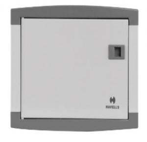 Havells Double Door SPN 6W Distribution Board, DSSDBX0195 (Regal Grey)