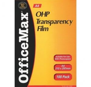 OHP Transparency Film A4 100 micron, (Pack of 100 Sheets)