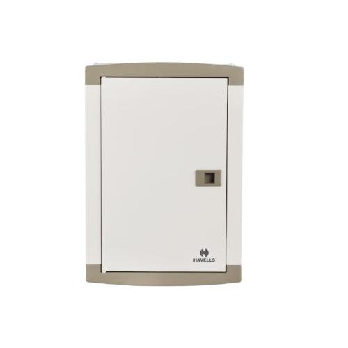 Havells Single Door TPN 12W Distribution Board, DHDQTHCSRW12 (Regal Grey)