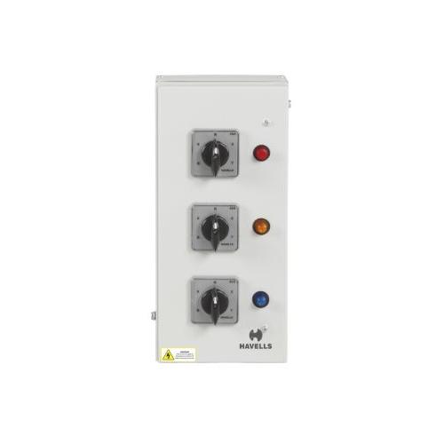 Havells Manual 63 A Vertical Phase Selector Enclosure, DHDATVFS63 (Regal Grey)