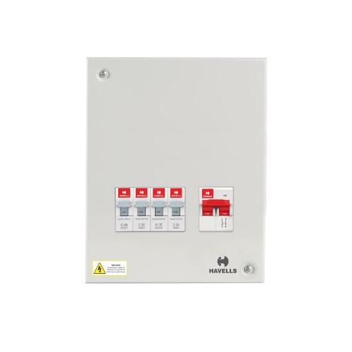 Havells Single Door SPN 2+12W Distribution Board, DHDCSHOSRW12