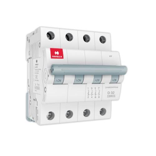 Havells 0.5A 4P D-Curve AC MCB, DHMGDFPF005