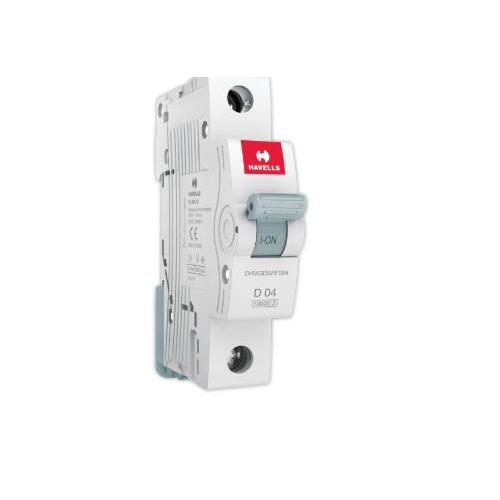 Havells 4A 1P D-Curve AC MCB, DHMGDSPF004