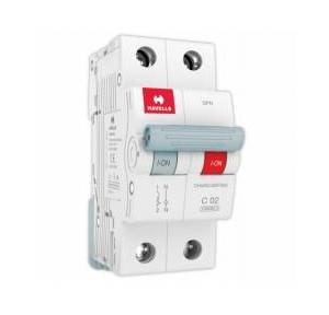Havells 2A 1P+N C-Curve AC MCB, DHMGCSNF002