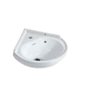 Jaquar Essco Wall Hung Corner Basin With Fixing Accessories Set 400x405x200 mm, ECS-WHT-841