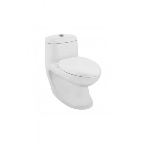 Jaquar ESS Single Piece WC With PP Soft Close Seat Cover 395x710x665, CMS-WHT-103851N