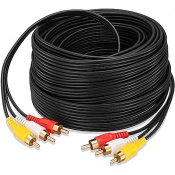 RCA Audio Video 3 In 1 Cable, 20 mtr
