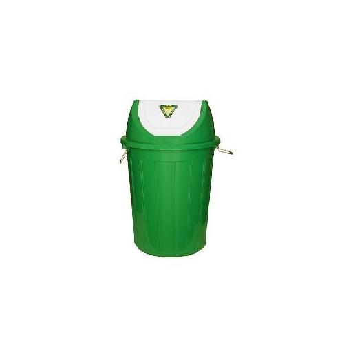 Swing Dustbin Green Color Plastic 100 Ltr