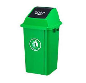 Swing Dustbin Cover Green Color Plastic 100 Ltr