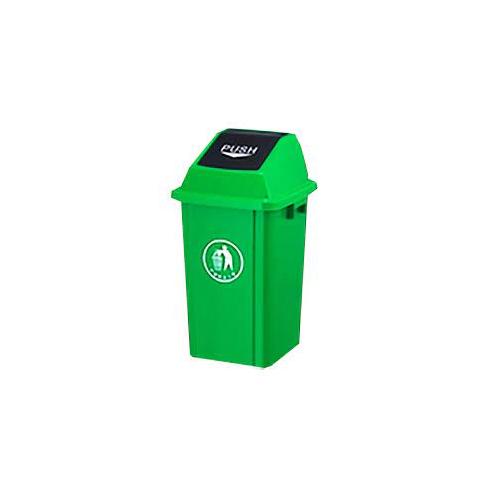 Swing Dustbin Cover Green Color Plastic 100 Ltr