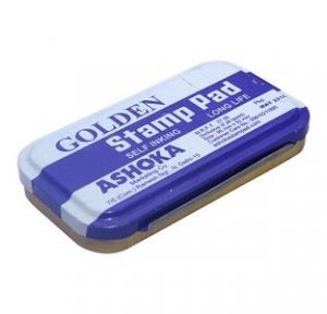 Golden Medium Stamp Pad, 110x69 mm (Blue)