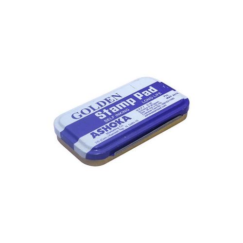 Golden Medium Stamp Pad, 110x69 mm (Blue)