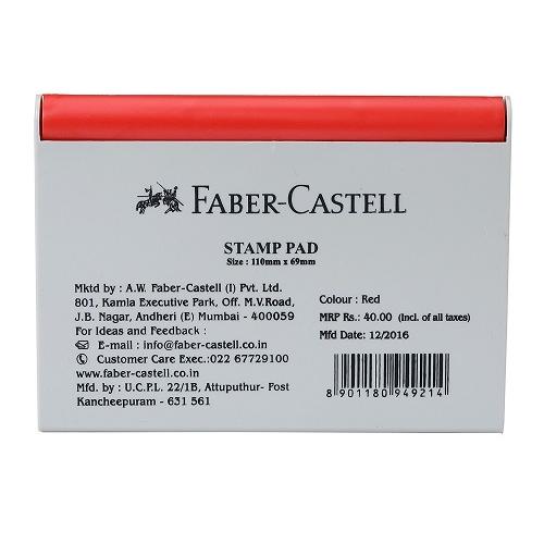 Faber Castell Stamp Pad, 110x69 mm (Red)