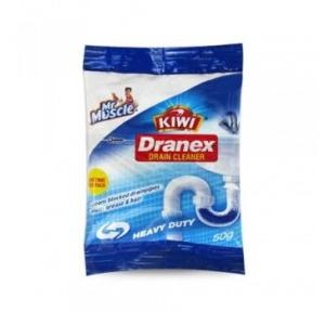 Kiwi Dranex Drain Cleaner, 250 gm (Pack of 5 Packet of 50gm)